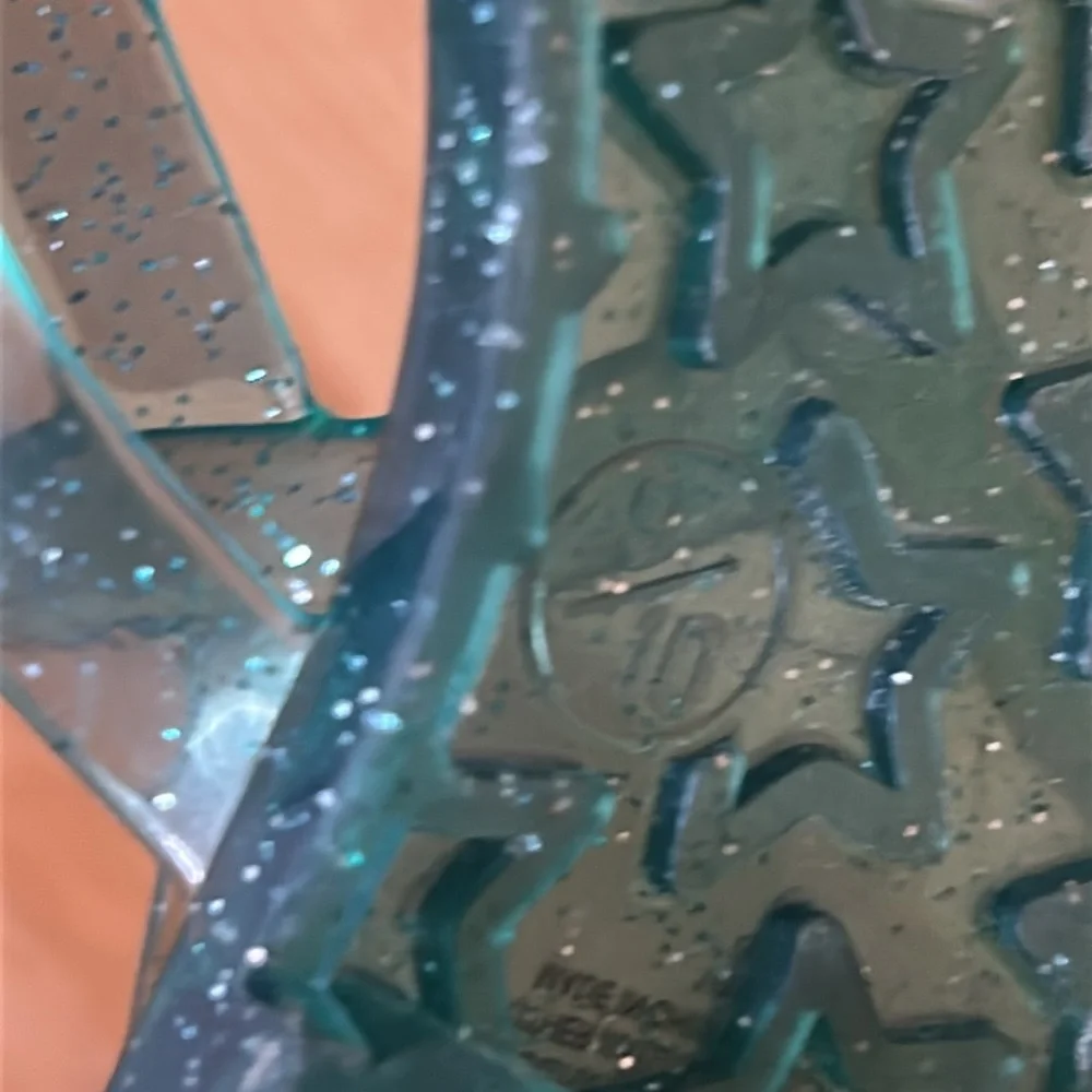 Gymboree Glittery Green Jelly Sandals for Kids